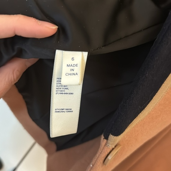 REBECCA MINKOFF wool & cashmere blazer, blue & camel, never worn - Picture 4 of 6